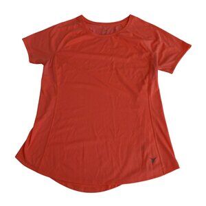 Active By Old Navy Orange Short Sleeve Performance Top Women Size M Athletic Gym